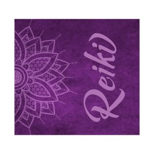 Reiki and Purple Mandala T-Shirt