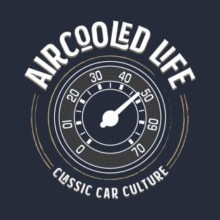 Aircooled Life - Classic Car Speedo Design T-Shirt T-Shirt