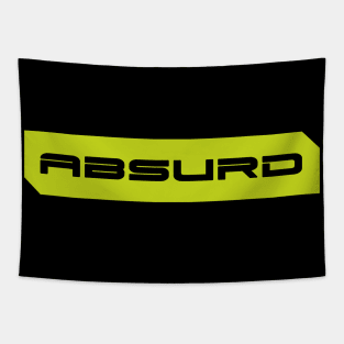 Absurd simple cyberpunk urban slang letters Tapestry