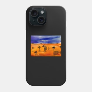 Emus in the outback. Phone Case