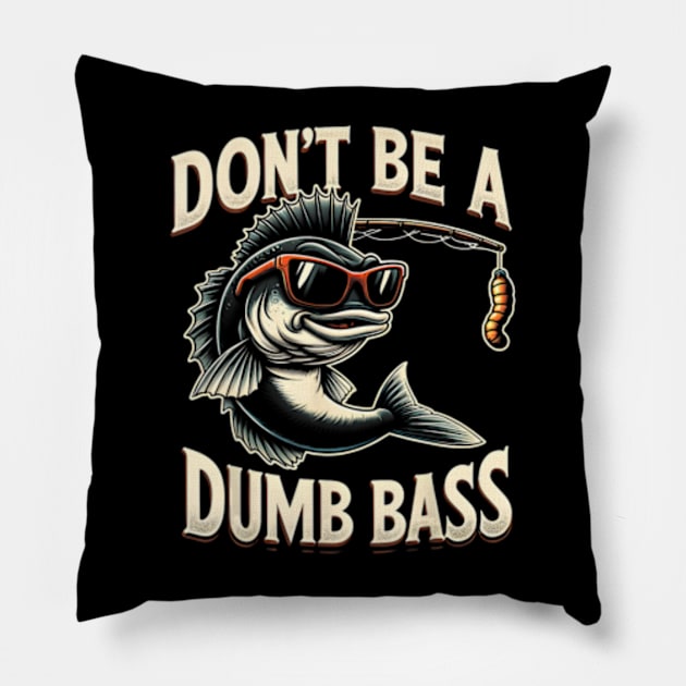 Bass Fishing Stuff Dad Bass Fish Papa Fishing Pillow by marchizano