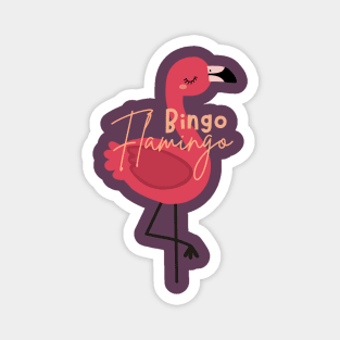 Pink Flamingo Girls Magnet