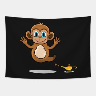 Cute Monkey Ghost and Flying Tapestry