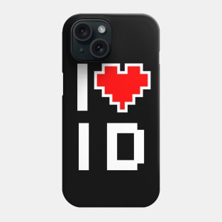 I Love ID - Pixel heart for Idaho gamer Phone Case