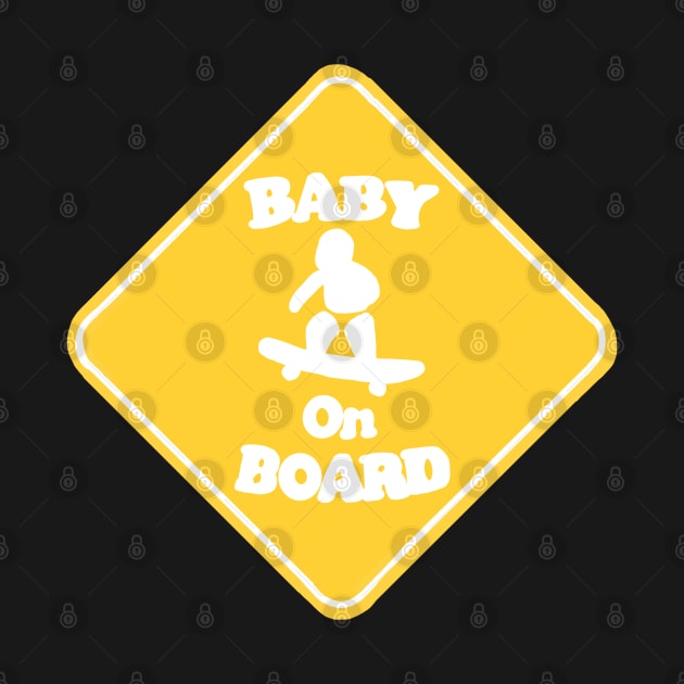 Baby on Board Sign by RoserinArt