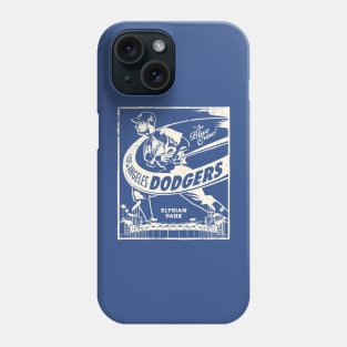 Vintage Dodger Batter by Buck Tee Phone Case