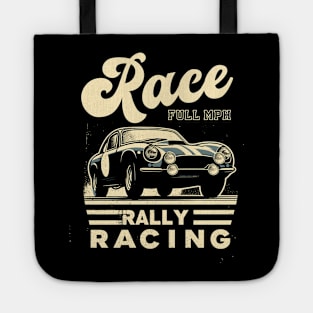 Vintage Rally Retro Car Tote