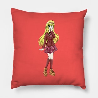 ANIME ELEGANT GIRL SCHOOL UNIFORM (RED) Pillow