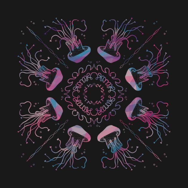 Jellyfish Mandala by nathalieaynie