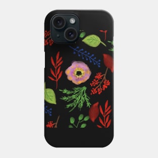 Watercolor floral pattern Phone Case