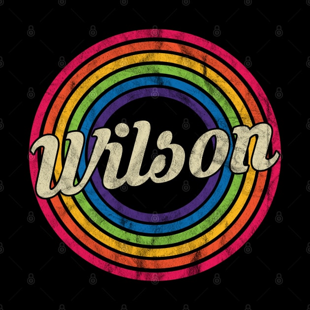Wilson - Retro Rainbow Faded-Style by MaydenArt