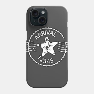 Stamp Arrival in White Phone Case