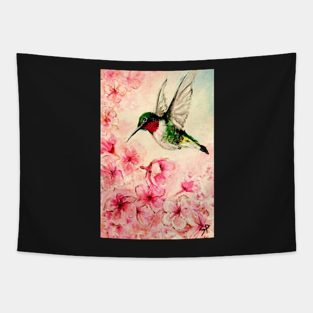 humming bird Tapestry by saraperry