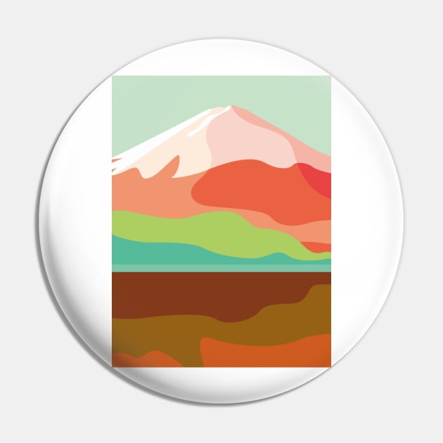 Lake near Fujiyama mountain Pin by Imordinary