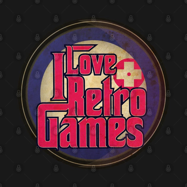 I Love Retro Video Games by CTShirts