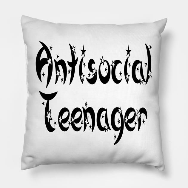 Antisocial Teenager Pillow by BurritoKitty