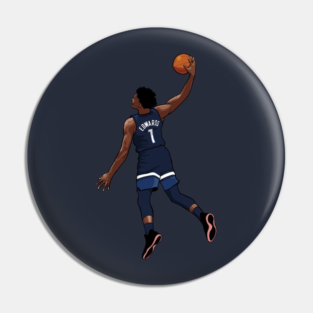 Anthony Edwards Vector Dunk Pin by qiangdade