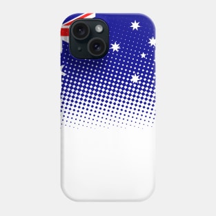 Flag Of Australia With Halftone Effect Phone Case