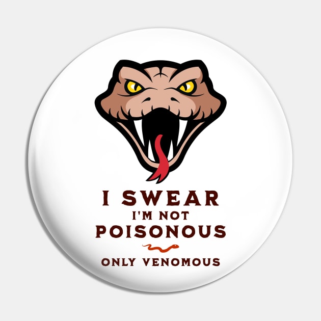 I'm not poisonous, only venomous, funny graphic t-shirt with head of snake. For snake and reptile lovers Pin by Cat In Orbit ®