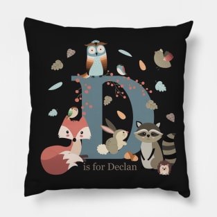 D is for Declan...... personalised children’s gifts Pillow