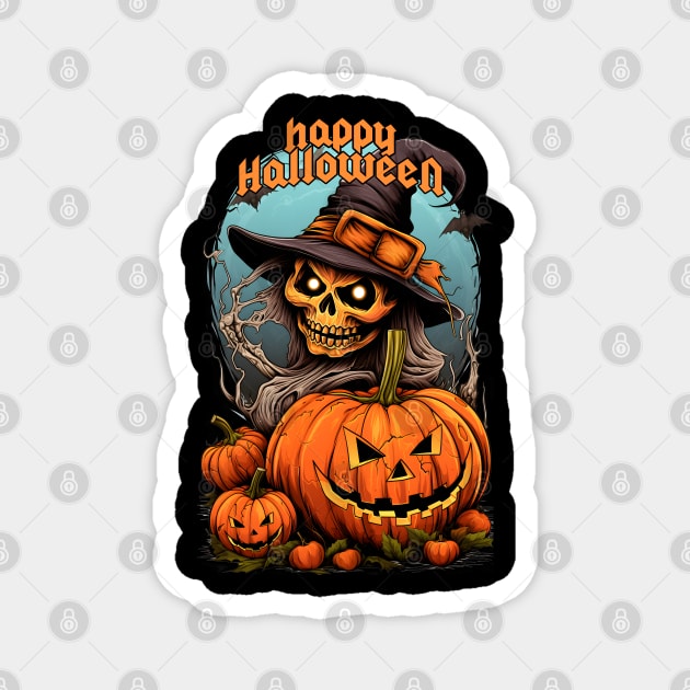 happy halloween t shirt gif Magnet by wahyuart21