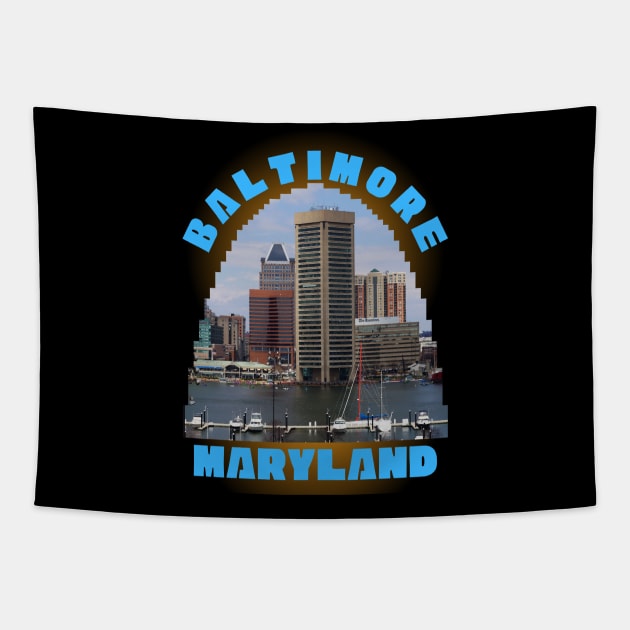 BALTIMORE CITY MARYLAND DESIGN Tapestry by The C.O.B. Store