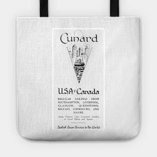 Cunard - Ocean Liners - 1929 Vintage Advert Tote