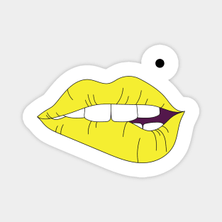 Ga Lips Yellow kiss Magnet