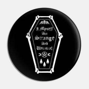 Strange & Unusual - Goth Coffin Pin