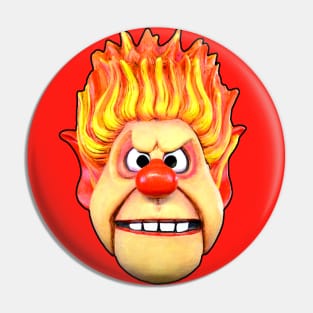 Heat Miser Face Pin