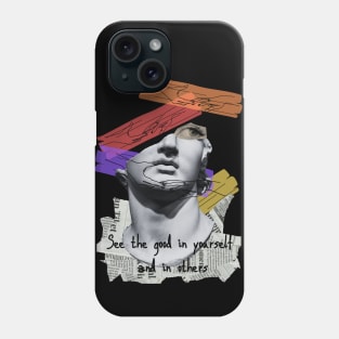 David Michelangelo Broken Face Phone Case