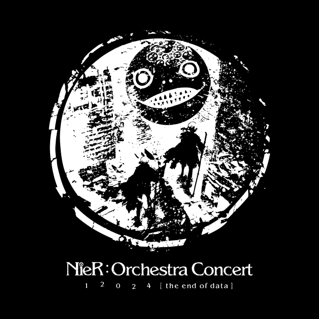 NieR Orchestra Concert design - Emil / Yoko Taro mask 2B & 9S by Asiadesign