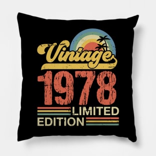 Retro vintage 1978 limited edition Pillow