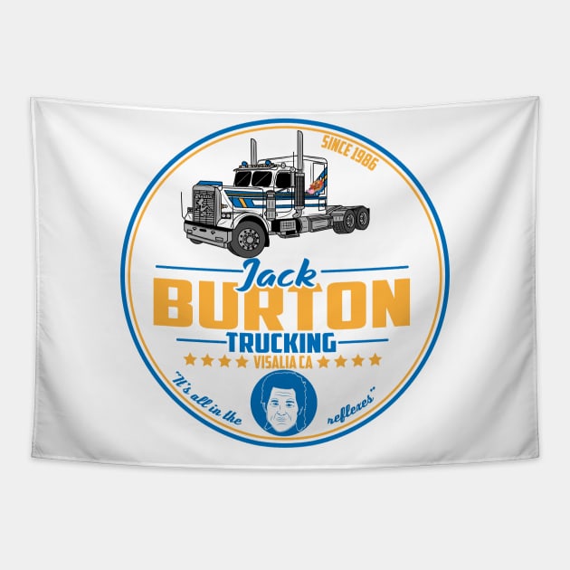 Jack Burton trucking CO. Tapestry by carloj1956