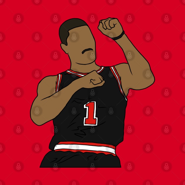 Derrick Rose Celebration by rattraptees