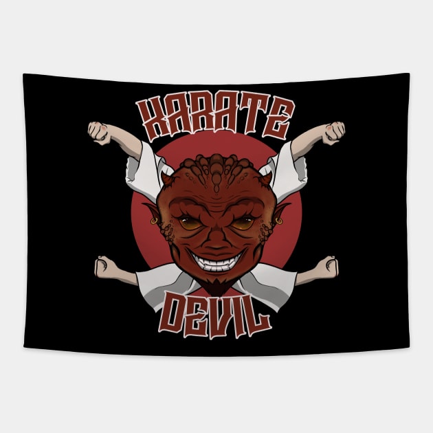 Karate Devil Tapestry by RampArt