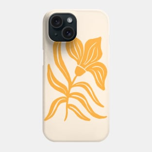 Yellow Stylized Tulip Phone Case