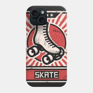 SKATE | Roller Skating Propaganda Poster Phone Case