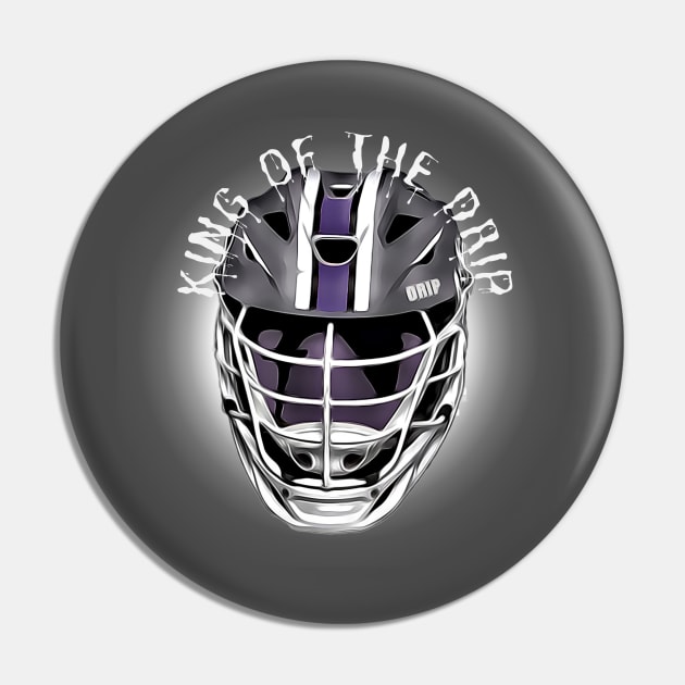 Lacrosse King of the Drip Pin by ChristianFaithWear