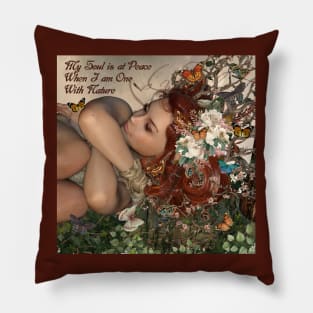 Nature Soul Woman mug,coffee mug,t-shirt,pin,tapestry,notebook,tote,phone cover,pillow Pillow