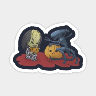 Alien vs Predator Halloween Edition Magnet