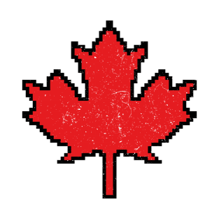 8-Bits Maple Leaf - Pixel Canada T-Shirt