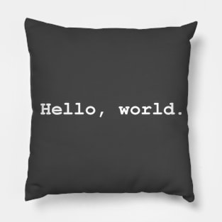 Hello, World Pillow