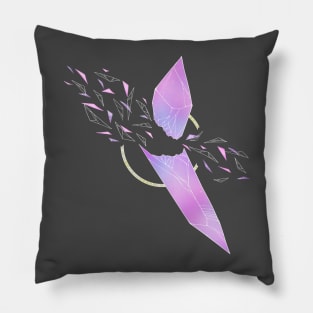 Geometric Crystal Shards Pillow