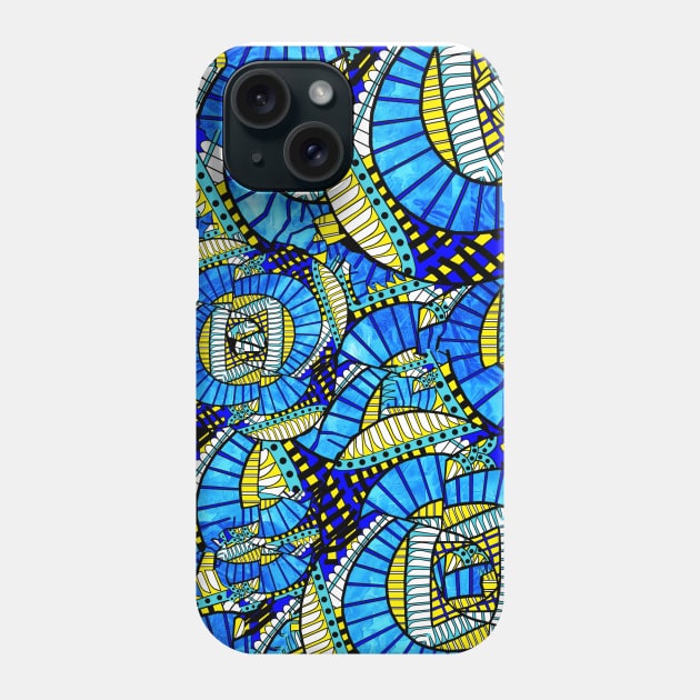 The Afterlife - Bright Blue Phone Case by SemDesigns