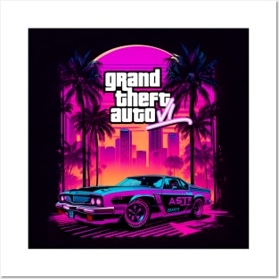 Grand Theft Auto Series Posters GTA 3 GTA Vice City GTA -  Denmark