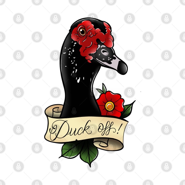 Duck off! by Jurassic Ink