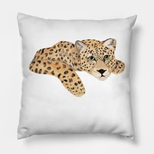 Lounging Leopard Pillow