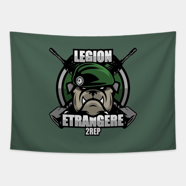 Légion Étrangère 2 REP (French Foreign Legion Paratrooper) Tapestry by TCP