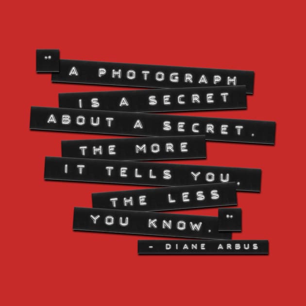 A Photograph Is A Secret Embossed Labels by learningcurveca